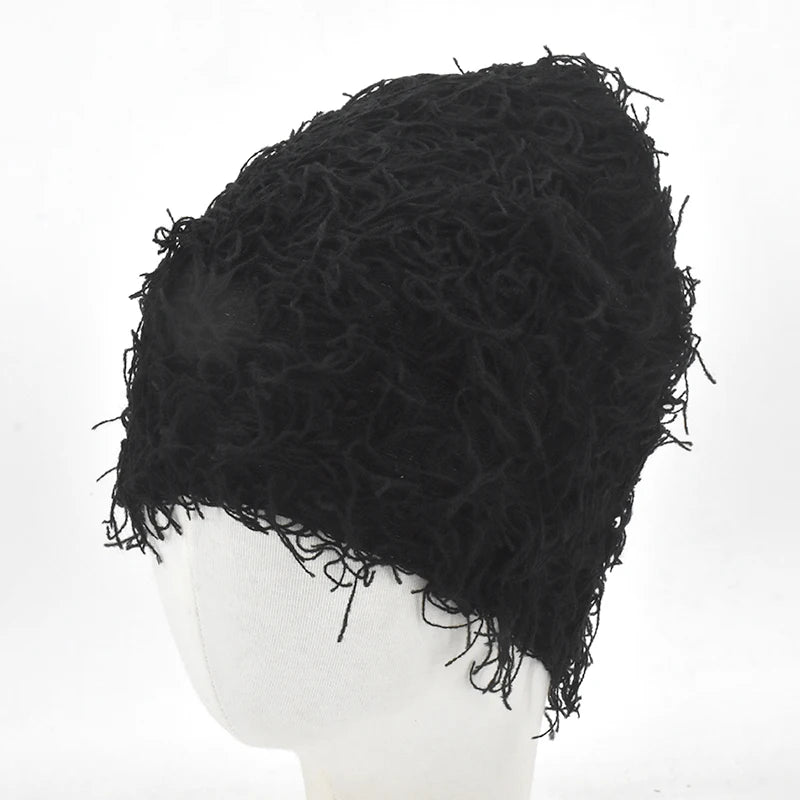 fuzzy Knitted Beanies