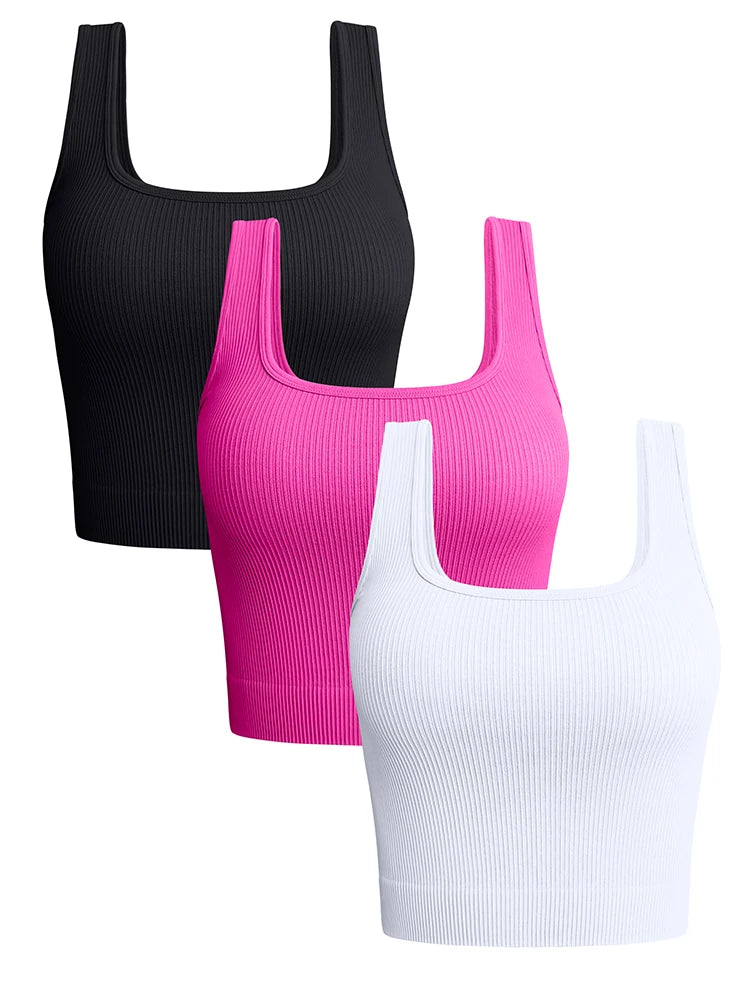 Solid Square Neck Tank Top