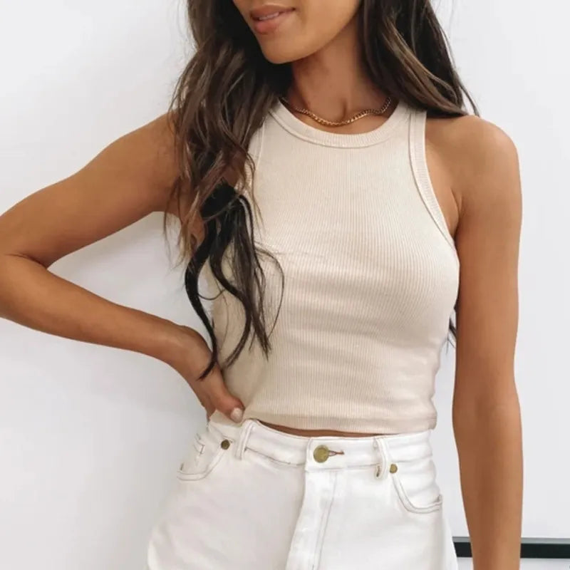 Crop Vest Tank Top
