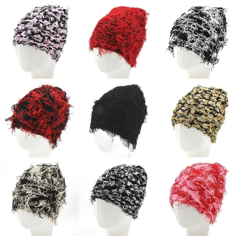 fuzzy Knitted Beanies